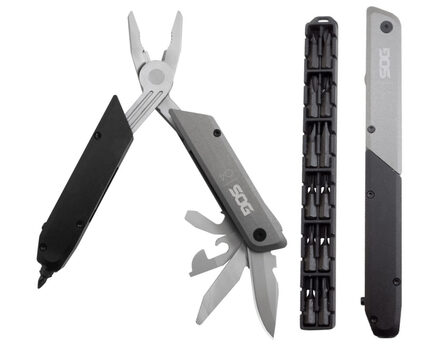 Купите мультитул SOG Baton Q4 ID1031 (пассатижи, открывашки, напильник, клинок, бит-драйвер) в Красноярске в нашем интернет-магазине