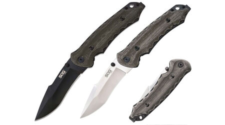 Нож складной SOG Kiku Folder Small Satin и Black / KU1001 - KU1002