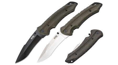 Нож складной SOG Kiku Folder Large Satin и Black TiNi / KU1011 - KU1012