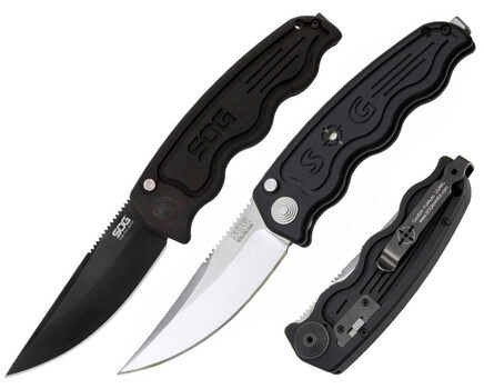 Купите автоматический нож SOG TAC Automatic Satin и Black TiNi (ST01 - ST02) в Красноярске в нашем интернет-магазине