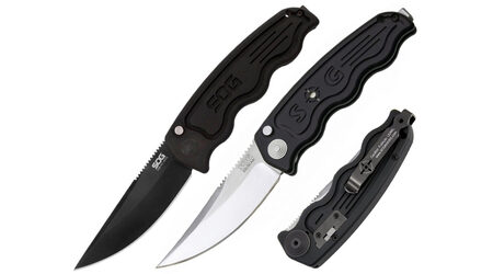 купите Нож автоматический SOG TAC Automatic Satin и Black TiNi / ST01 - ST02 в Красноярске