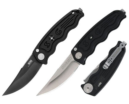 Купите автоматический складной нож SOG-TAC Mini Auto Satin и Black TiNi (ST10 - ST11) в Красноярске в нашем интернет-магазине