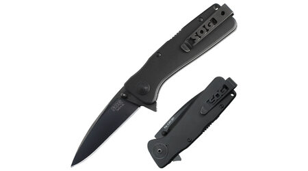купите Полуавтоматический складной нож SOG Twitch XL Black TiNi / TWI21 в Красноярске