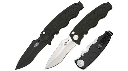 Полуавтоматический складной нож SOG Zoom Mini Satin и Black TiNi / ZM1001 - ZM1002