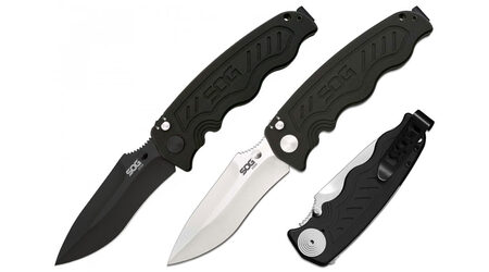 купите Полуавтоматический складной нож SOG Zoom Spring Assisted Satin и Black TiNi / ZM1011 - ZM1012 в Красноярске