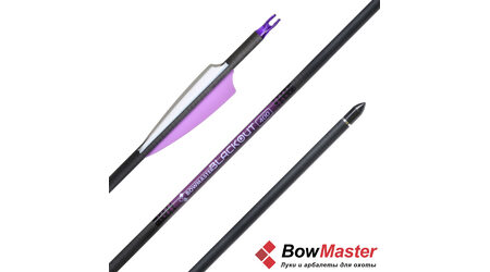 купите Карбоновая стрела для лука Bowmaster Blackout 400, оперение 3 дюйма Shield в Красноярске