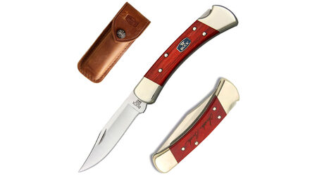 Нож складной Buck 110 Folding Hunter Chairman Cherry 420HC / 0110CWSNK