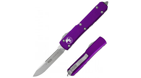 Автоматический выкидной нож Microtech Ultratech S/E пурпурный / 121-4PU