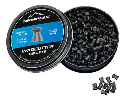 Купите cвинцовые пульки для пневматики SnowPeak WadCutter калибр 4.5 мм в Красноярске в нашем магазине