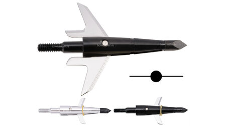 Наконечники охотничьи TP228 раскрывающиеся, 100 гран, 2+1 лезвия (3 шт)