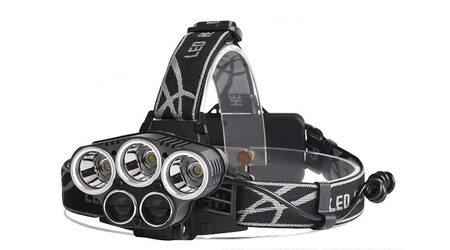 купите Светодиодный налобный фонарь Boruit P-K65L (Cree XML T6 + 2 Q5) 2200 люмен в Красноярске