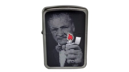 Зажигалка Zippo 28452 Replica 1941 Mr. Blaisdell Zippo Founder Black Ice (тонированный цирконием шлифованный хром, фото основателя Зиппо)