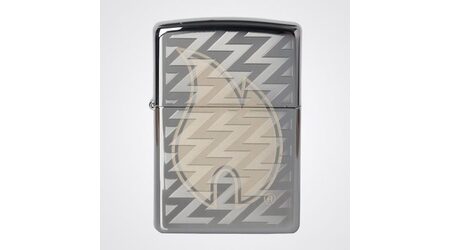 Зажигалка Zippo 28811 Z Tread Flame High Polish Chrome (зеркальный хром, гравировка пламени Зиппо и волн)