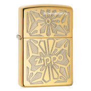 Бензиновая зажигалка Zippo 28450 Ornament High Polish Brass