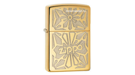 Бензиновая зажигалка Zippo 28450 Ornament High Polish Brass